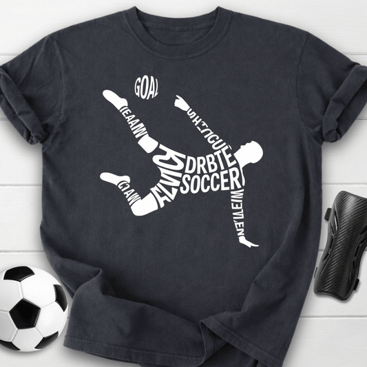 Soccer Word Art Player T-Shirt