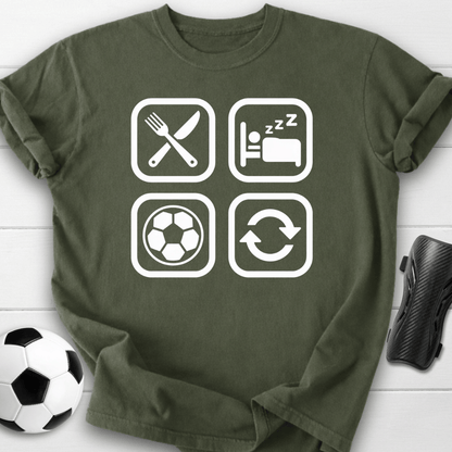 Eat Sleep Soccer Repeat T-Shirt