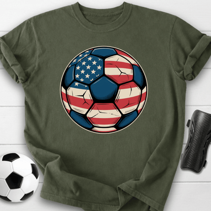 American Soccer Ball T-Shirt