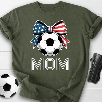 USA Soccer Mom Bow T-Shirt