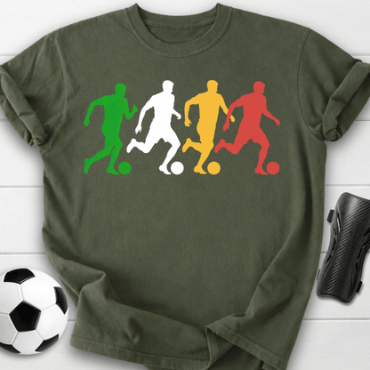 Soccer Players Silhouette T-Shirt
