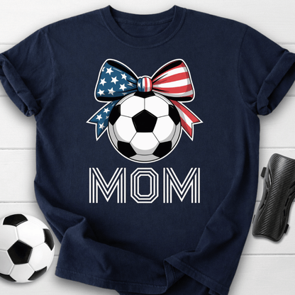 USA Soccer Mom Bow T-Shirt