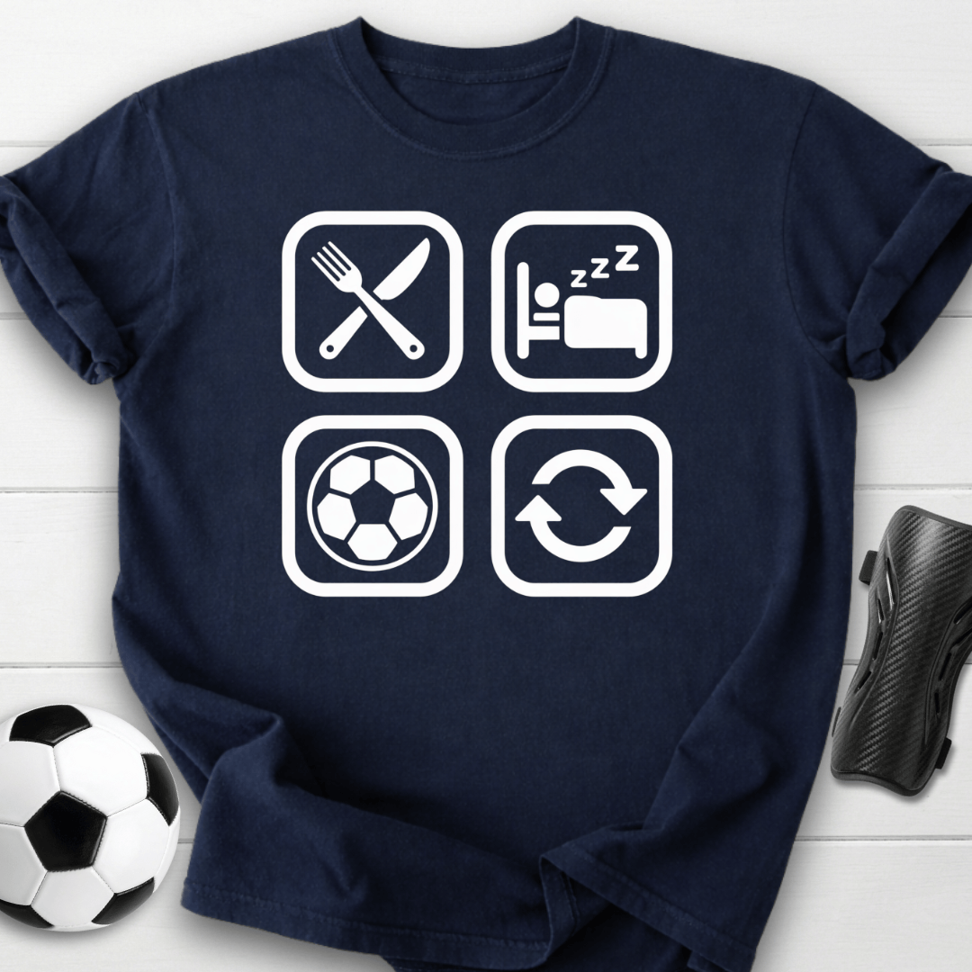 Eat Sleep Soccer Repeat T-Shirt