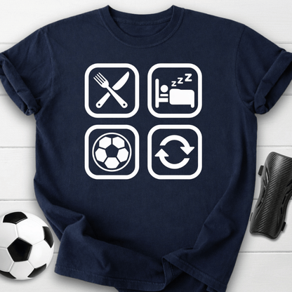 Eat Sleep Soccer Repeat T-Shirt