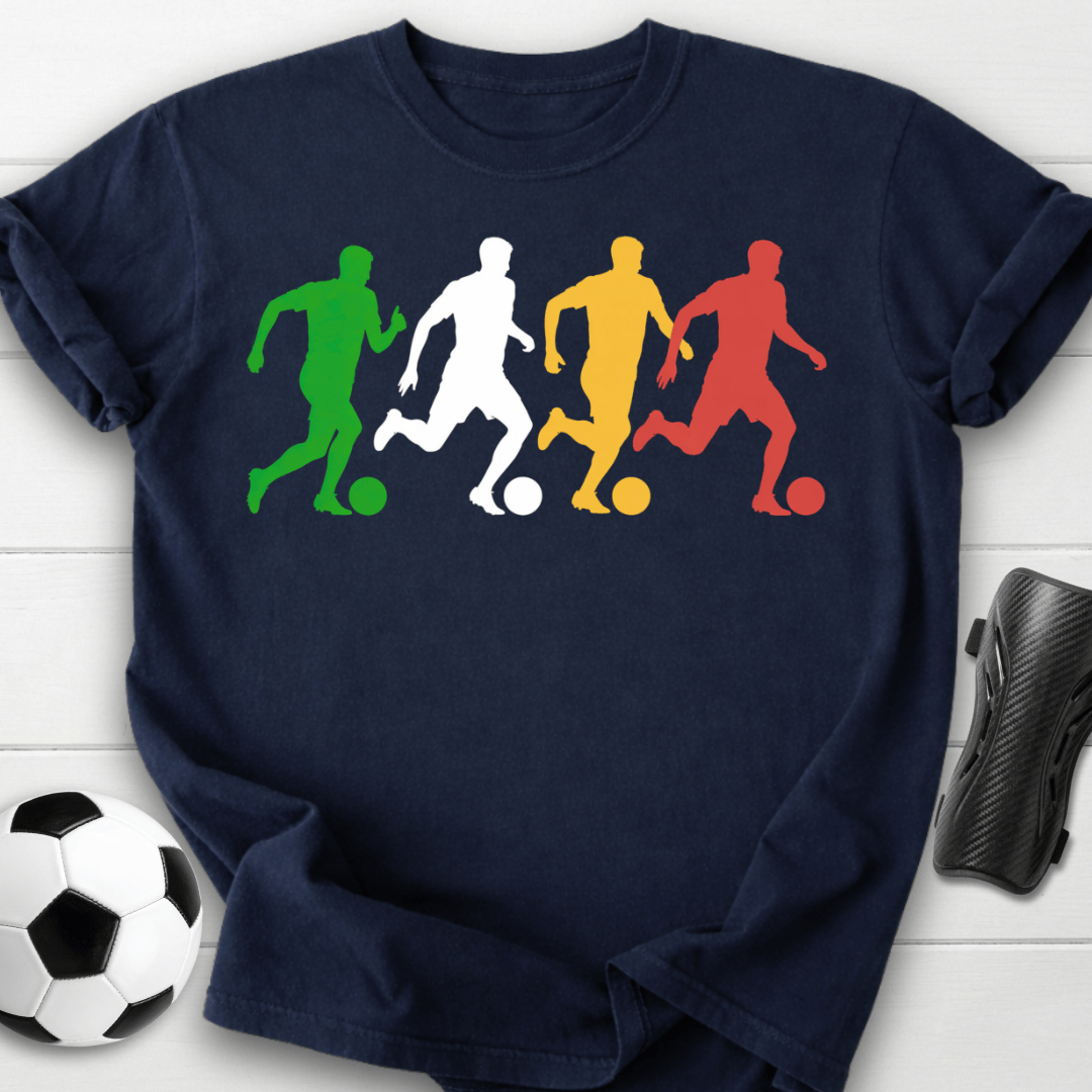 Soccer Players Silhouette T-Shirt