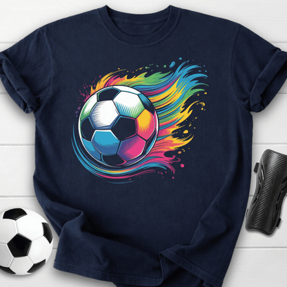 Rainbow Soccer Ball T-Shirt