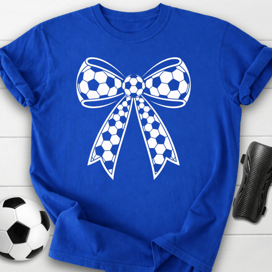 Soccer Bow Graphic T-Shirt