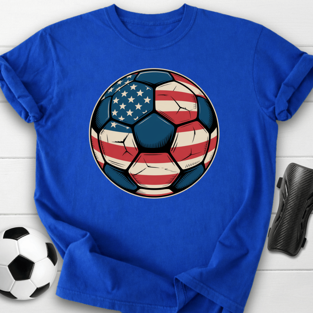 American Soccer Ball T-Shirt